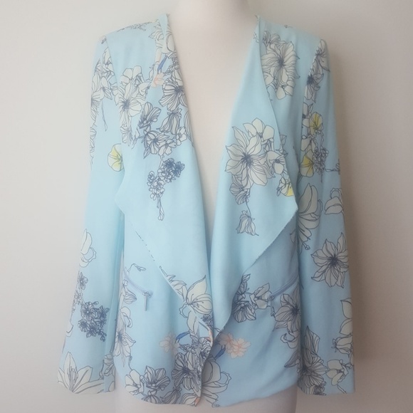 NY Collection Jackets & Blazers - Blue floral Blazer